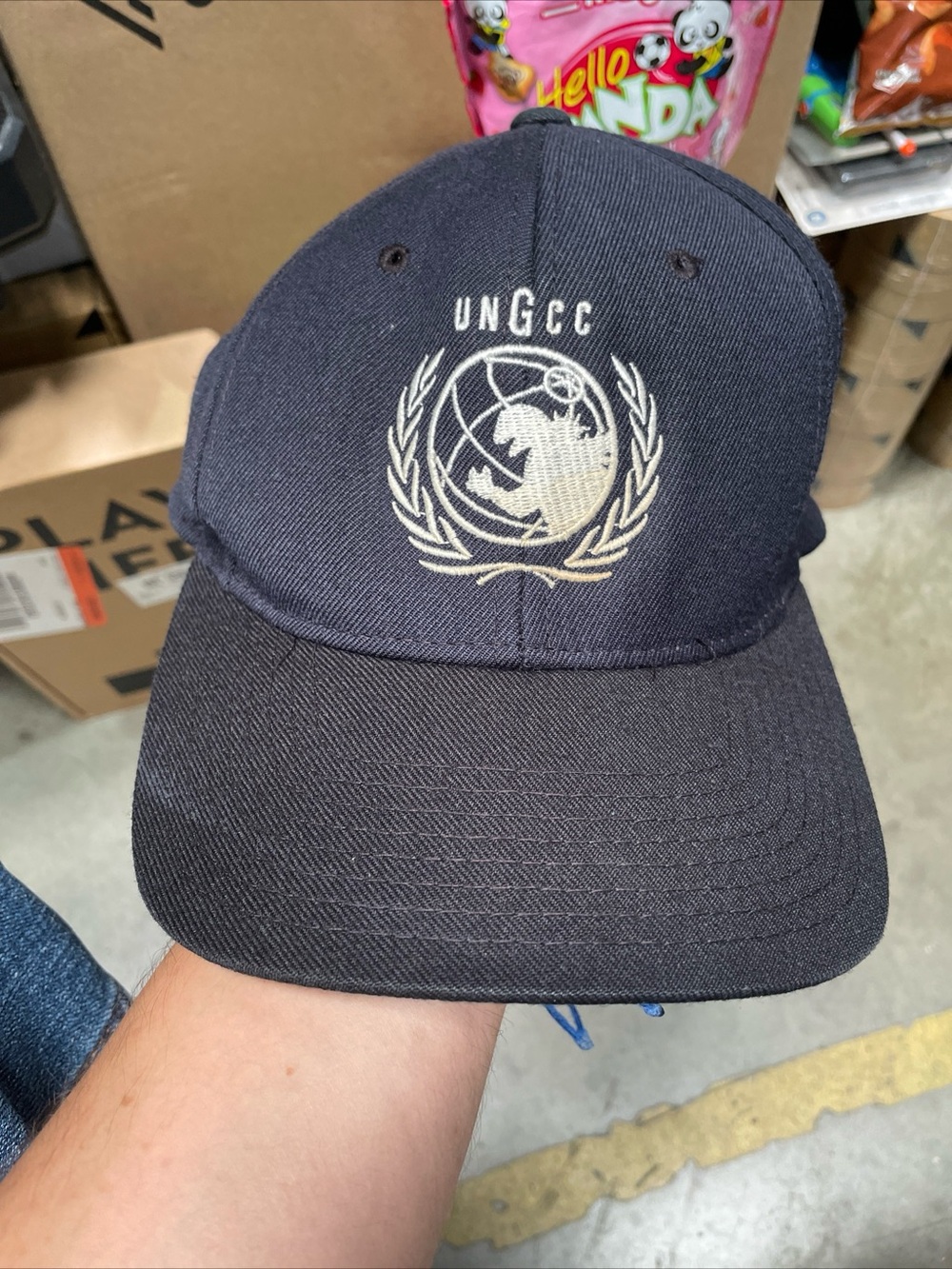 Vintage 90s Godzilla Force UNGCC Baseball Cap Hat Yupoong